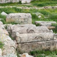 Amman Citadel - Detail: Sarcophagi West of Temple of Hercules