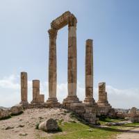 Temple of Hercules - Exterior: View of Temple of Hercules, Facing Southwest