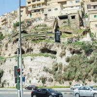 Amman, Jordan - Cliffside at the Intersection of King Ali Ben Al-Hussein St. and Al-Urdon St.