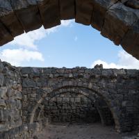 Qasr Azraq - Interior: Arches in Northeast Corner of Castle, Facing Southeast