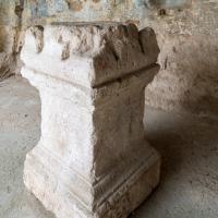Darat al Funun - Interior: Sculptural Fragment, Grotto from Archeological Site at Southern End of Complex