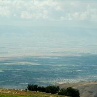 Mount Nebo Landscape - Landscape on the Road from Madaba to Mount Nebo