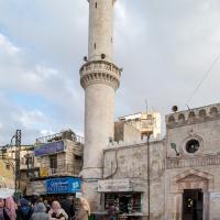 Grand Husseini Mosque - Exterior: Plaza and Eastern Minaret