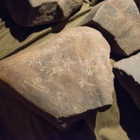 Jordan Museum - Interior: Installation View of Inscribed Stones