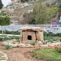 Jordan Museum - Exterior: Dolmen in Courtyard