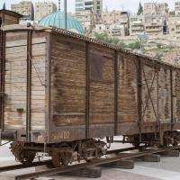 Jordan Museum - Exterior: Hejaz Train Carriage in Courtyard