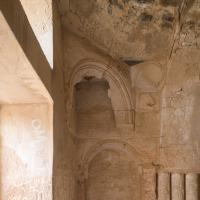 Qasr Kharana - Interior, Detail: Large Chamber in Western Side of Complex, Upper Floor, Southeastern Corner, Sculptural Details