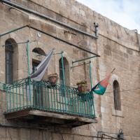Madaba, Jordan - Balcony on King Talal Street
