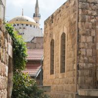 Madaba, Jordan - View of Mosque from King Talal Street