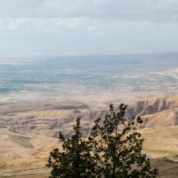 Mount Nebo, Jordan - View Northwest from Mount Nebo, Jordan River Valley