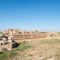 Qasr Mshatta - Exterior: Southern Facade Remains, East of Main Entrance