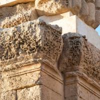Qasr Mshatta - Detail: Western Pier Capital, Arched Entry to Audience Hall, Southern Side