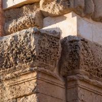 Qasr Mshatta - Detail: Western Pier Capital, Arched Entry to Audience Hall, Southern Side