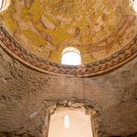 Qasr Amra - Interior, Detail: Caldarium Dome with Zodiac Fresco