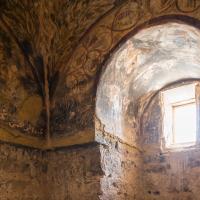 Qasr Amra - Interior, Detail: Grapevine Fresco in Tepidarium, Northern Wall