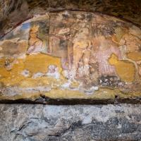 Qasr Amra - Interior: Tepidarium, Bathing Women Fresco, South Wall