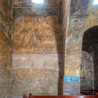 Qasr Amra - Interior: Main Hall, East Aisle, Southern Wall, Fresco