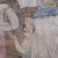 Qasr Amra - Interior, Detail: Main Hall, Western Wall Fresco, Bathing Scene, Onlooker