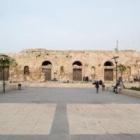 Roman Theater - View of Odeon from Hashemite Plaza, facing East