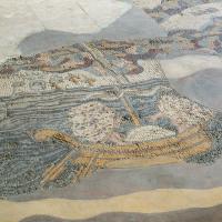 Madaba Map - Detail: Dead Sea