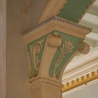 Qasr al-Fijr - Detail of lime plaster decoration