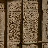 Alhajrain - traditional carved wood door