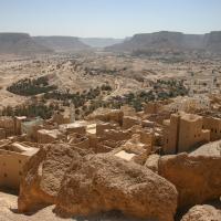 Alhajrain - looking south through the Wadi Du’an