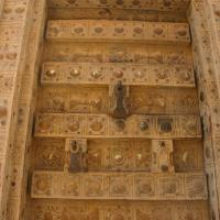 Alhajrain - traditional carved wood door