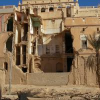 Qasr al-’Ishshah - west facade prior to 2005 reconstruction
