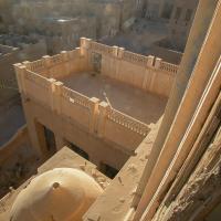 Qasr al-’Ishshah - view down onto west balcony