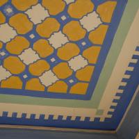 Qasr al-Munaysurah - detail of ceiling, roof salon (mafraj)
