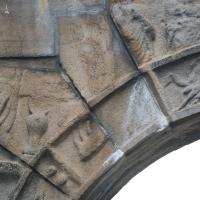 Arch of Dativius Victor - Voussoir detail, left
