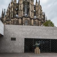 Cologne Cathedral - Exterior: East facade, apse and Dionysos-Brunnen fountain
