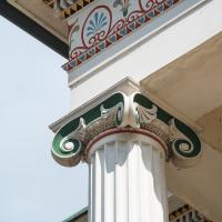 Pompejanum - South facade, detail: balcony column capital