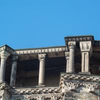 Porta Nigra - Exterior apse detail, top colonnade