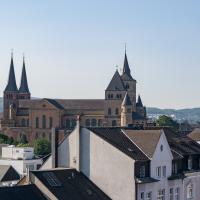 Trier Cathedral - Distant View: Cathedral from the Porta Nigra