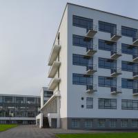 Bauhaus Dessau - Exterior: Eastern Facade of the East Building (Studio Building)