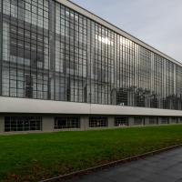 Bauhaus Dessau - Exterior: Western Facade of the Southern Building (Workshop Wing)
