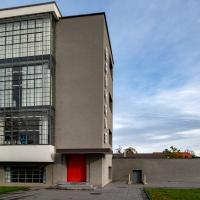 Bauhaus Dessau - Exterior: Southern End of Southern Building (Workshop Wing), facing East