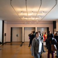 Bauhaus Dessau - Interior: Auditorium Door and Lights