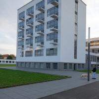 Bauhaus Dessau - Exterior: Eastern Facade of Eastern Building (Studio Building)