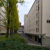 Berlin Apartment Complex - Alley between apartments, Eastern Side facing North