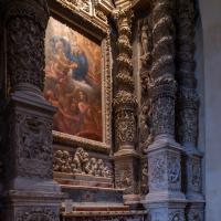 Basilica Cattedrale di Maria SS Assunta - Interior: Altar of the Souls in Purgatory with Painting by Placido Buffelli of Alessano
