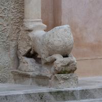 Basilica di Santa Caterina d'Alessandria - Exterior: Detail of Lion at the Bottom of Column