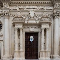 Basilica di Santa Croce - Exterior: Door on West Facade
