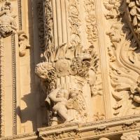 Basilica di Santa Croce - Exterior: Detail of West Facade