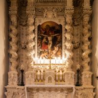 Basilica di Santa Croce - Interior: Altar with Painting of Deposition of Christ