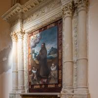 Saint Francis of Assisi with Angels and Donors - View in Situ