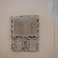 Chiesa di San Francesco d'Assisi - Interior: Stone Plaque of Dedication