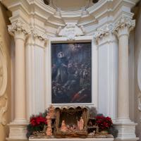 Chiesa di San Giuseppe Patriarca - Interior: Auxiliary Altar with Painting of a Saint and Nativity Scene